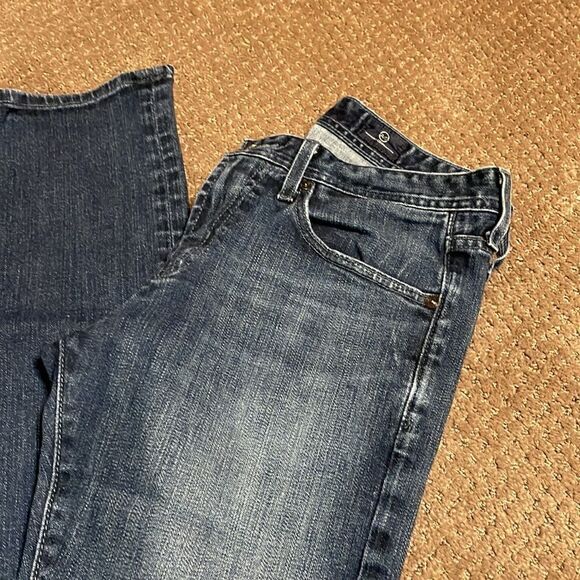 AG Adriano Goldschmied slim straight dark jean | size 28x34 - Picture 3 of 9